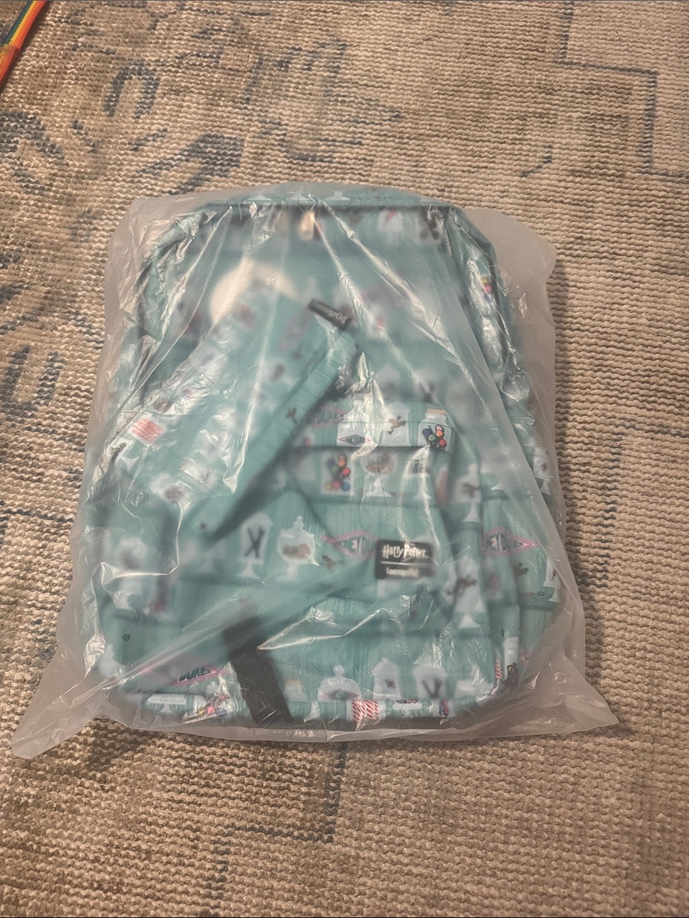 Loungefly Teal Harry Potter comic con backpack